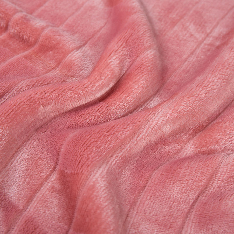Single-sided plain polyester flannel