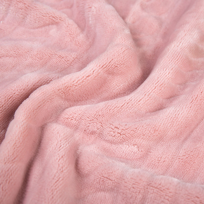 Double-sided plain plain polyester flannel