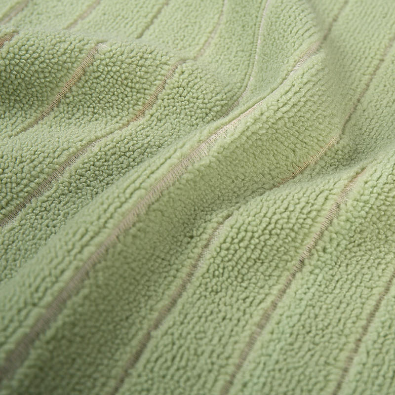 Double-sided plain polyester terry tela
