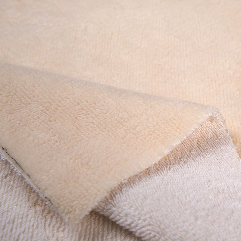 Double-sided plain polyester terry tela